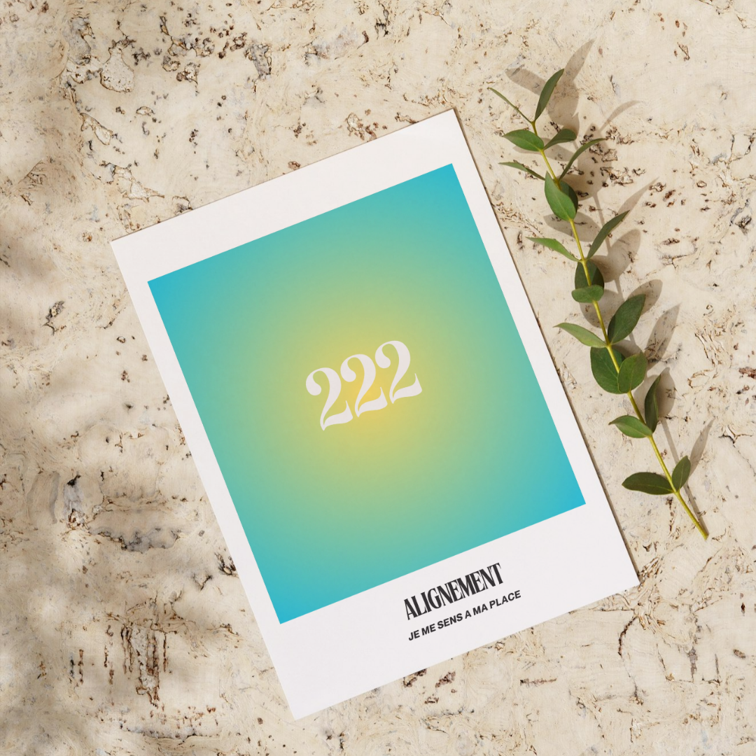 Carte Angel Number 222 – Alignement