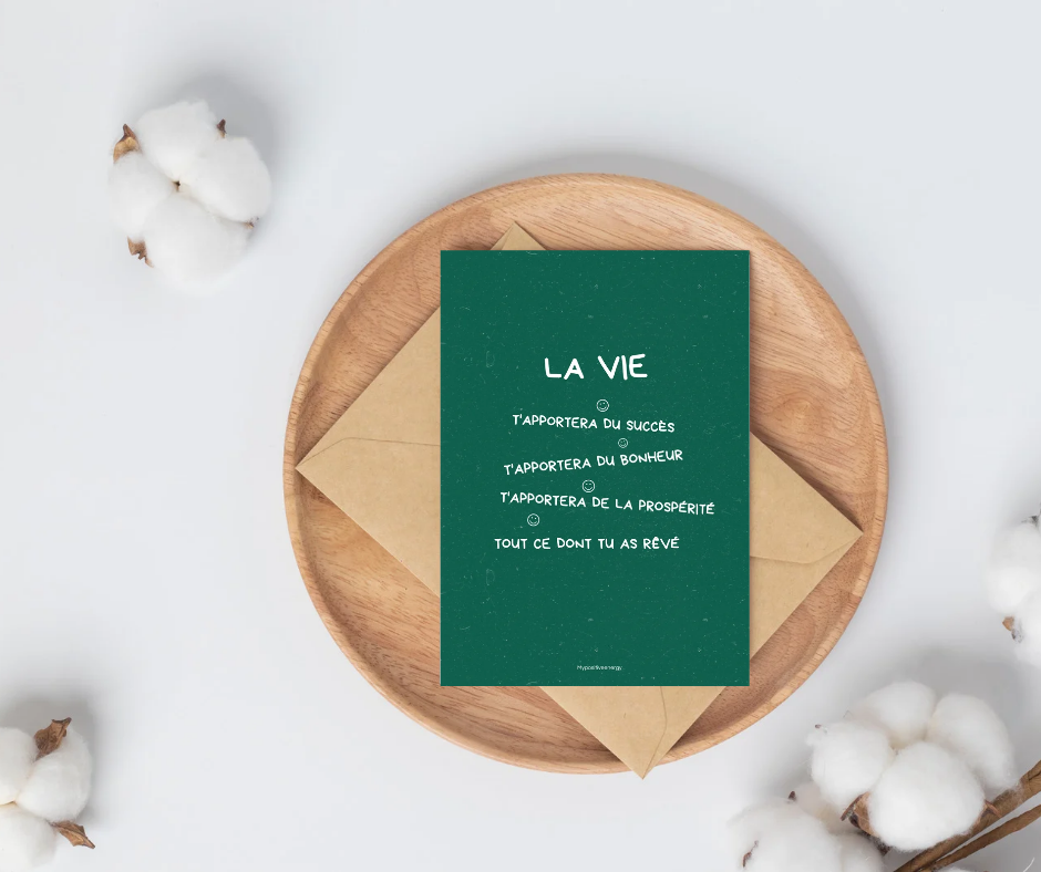 Carte Green « La vie t’apportera… »