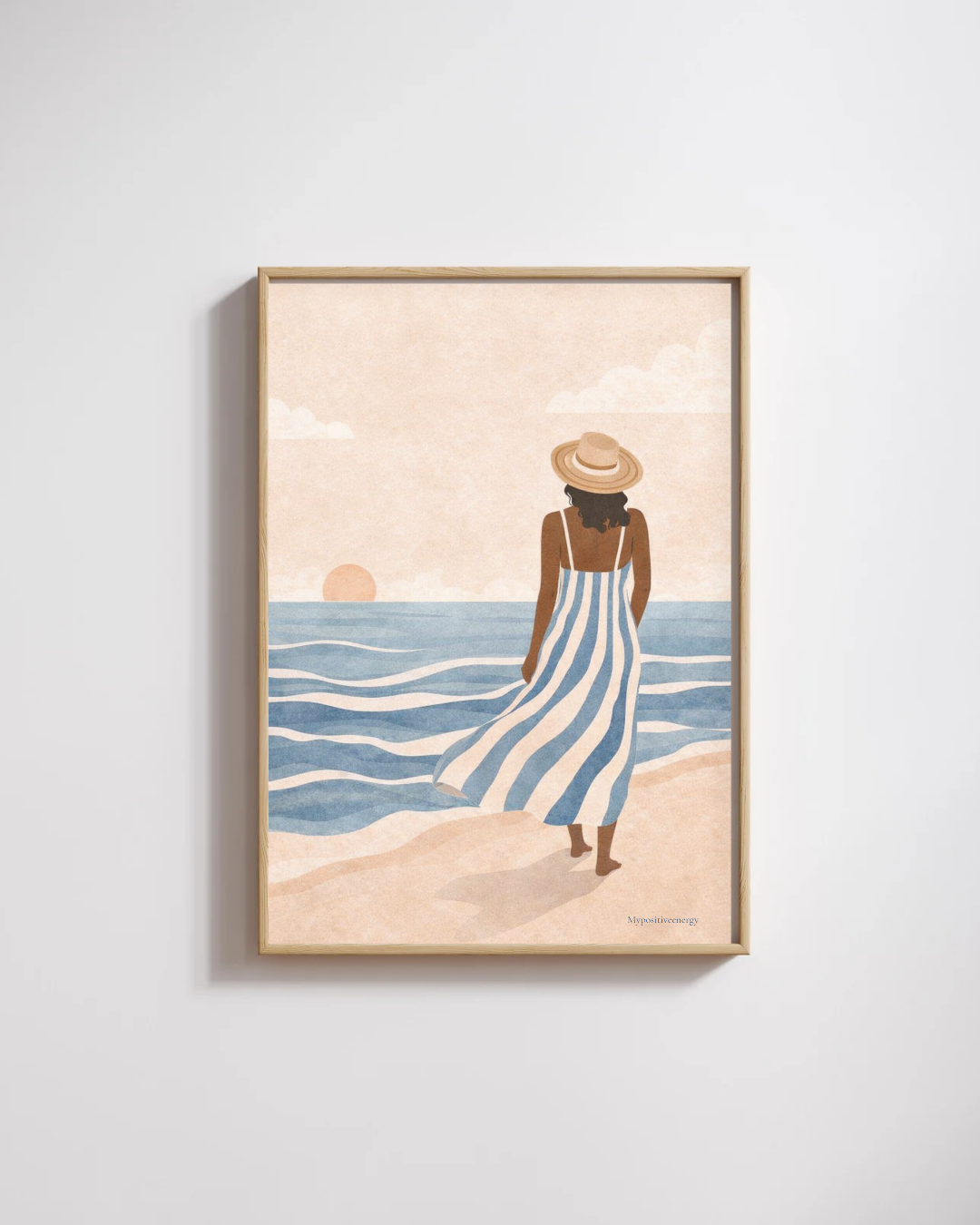 Pack affiches bord de mer – Trio Évasion & Sérénité | Déco murale bohème apaisante – My Positive Energy