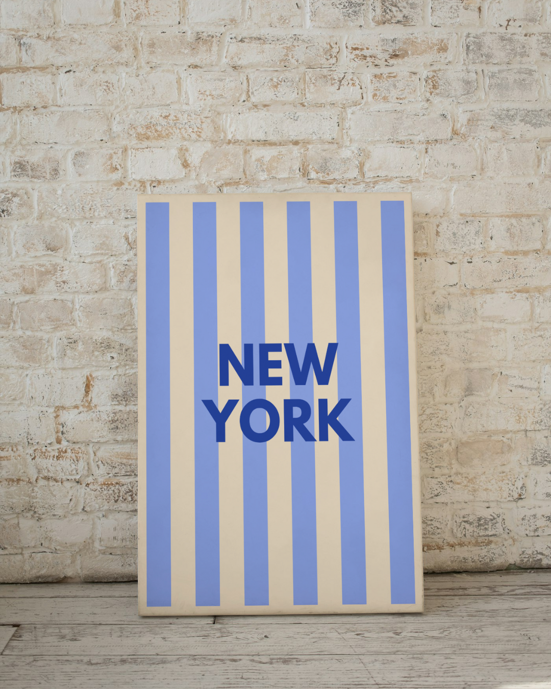 Affiche New York – Décoration Murale Urbaine & Design Minimaliste à Rayures