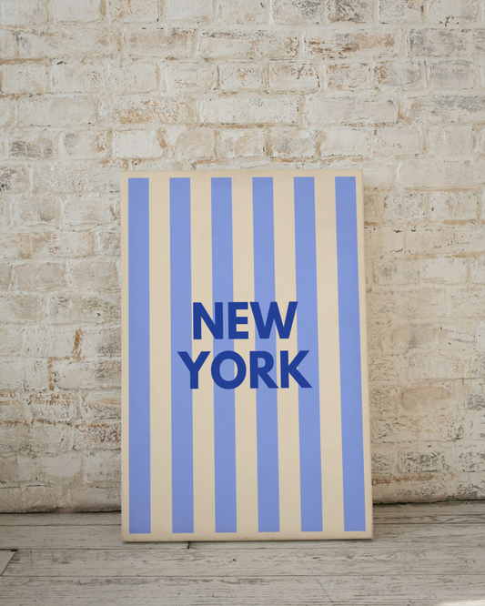 Affiche New York – Décoration Murale Urbaine & Design Minimaliste à Rayures