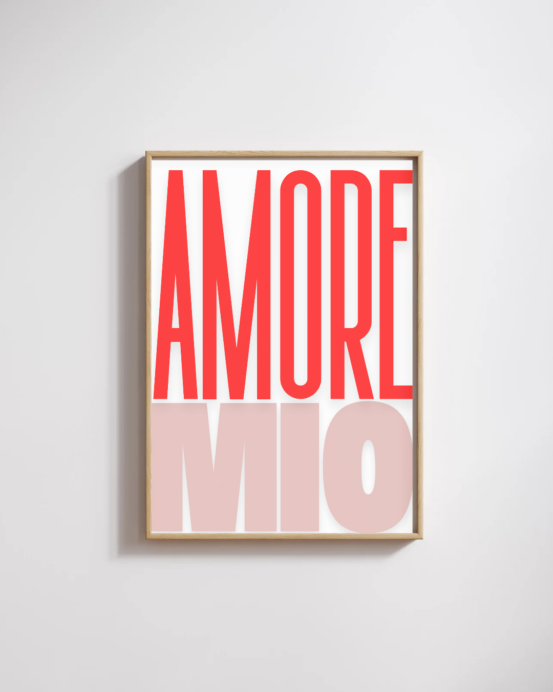 Affiche "Amore Mio" – Décoration Murale Romantique & Design Graphique Pop